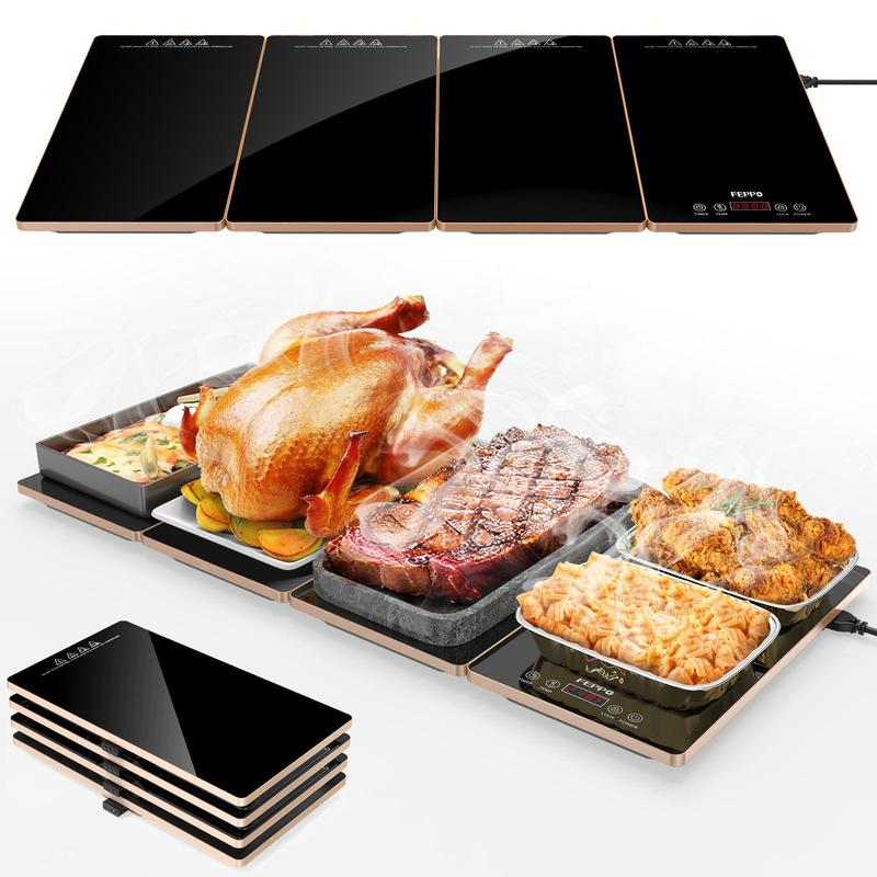 Electric Warming Tray 4-In-1 Food Warmers